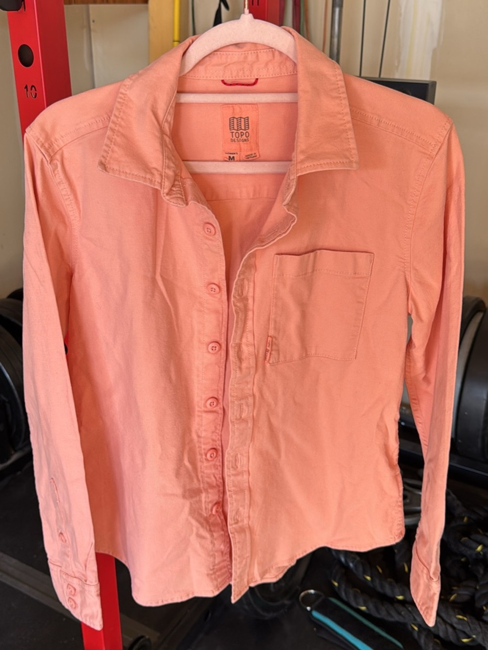 Topo Designs Coral Button-Down Shirt